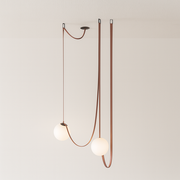 Luminária Pendente Moderna Minimalista Globo Vidro Hilversum
