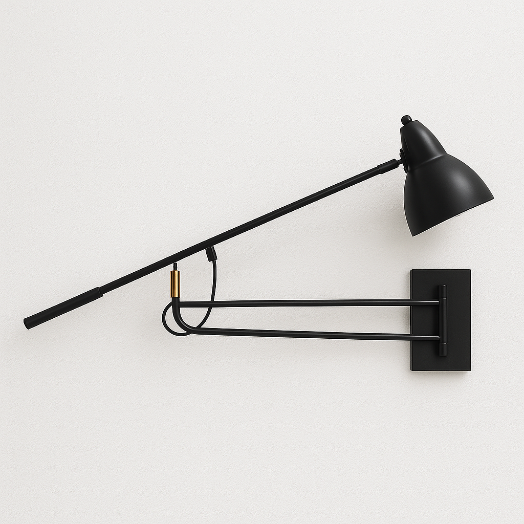 Luminária Arandela Minimalista Industrial Articulada Metal Dock - ABAZZUR™