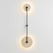 Luminária Arandela Moderna Minimalista Mármore Travertino Bonn - ABAZZUR™