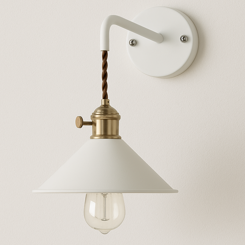 Luminária Arandela Moderna Minimalista Retrô Industrial Metal Corda Layne - ABAZZUR™