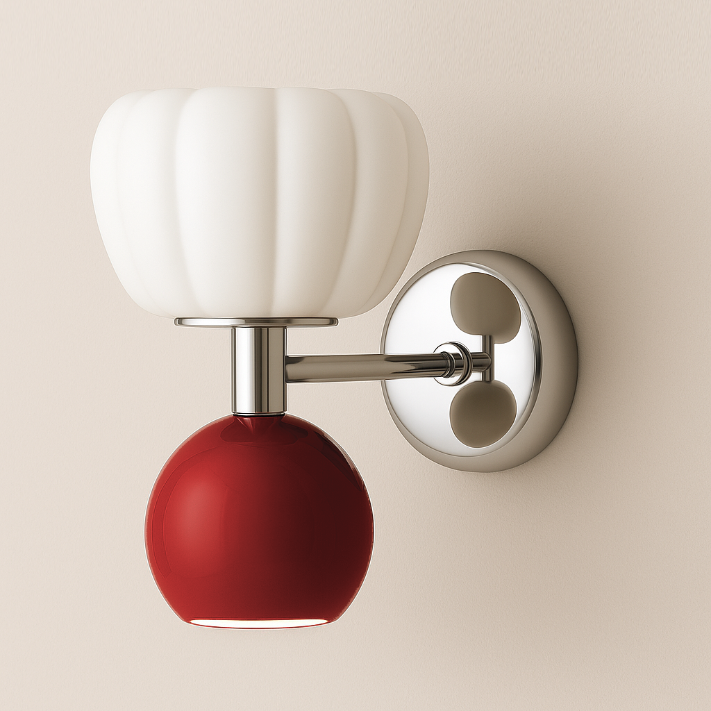 Luminária Arandela Moderna Minimalista Vidro Metal Fancy - ABAZZUR™