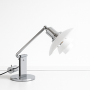 Luminária De Mesa Abajur Moderna Minimalista Articulada Vidro Metal Toski - ABAZZUR™