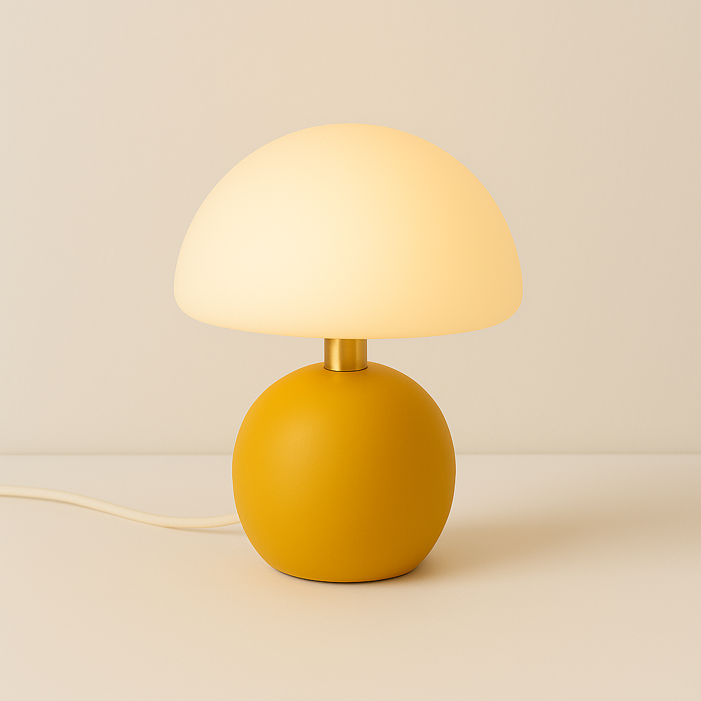 Luminária de Mesa Moderna Abajur Infantil Escandinavo Cerâmica Vidro LED Nelby - ABAZZUR™