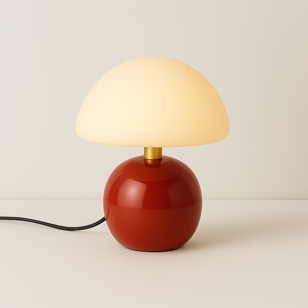 Luminária de Mesa Moderna Abajur Infantil Escandinavo Cerâmica Vidro LED Nelby - ABAZZUR™