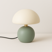 Luminária de Mesa Moderna Abajur Infantil Escandinavo Cerâmica Vidro LED Nelby - ABAZZUR™