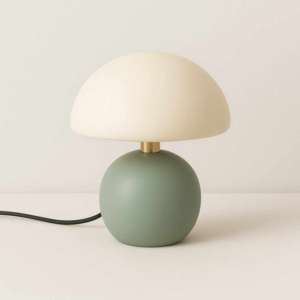 Luminária de Mesa Moderna Abajur Infantil Escandinavo Cerâmica Vidro LED Nelby - ABAZZUR™