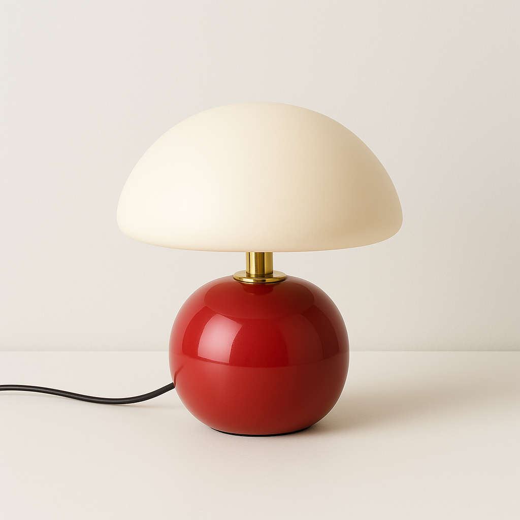 Luminária de Mesa Moderna Abajur Infantil Escandinavo Cerâmica Vidro LED Nelby - ABAZZUR™