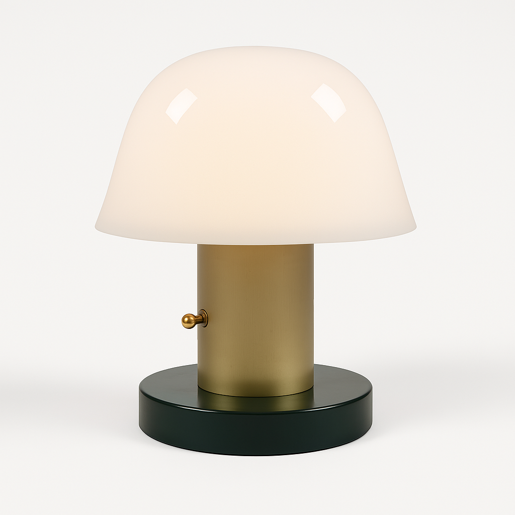 Luminária de Mesa Moderna Minimalista Infantil Metal Vidro LED Iggly - ABAZZUR™
