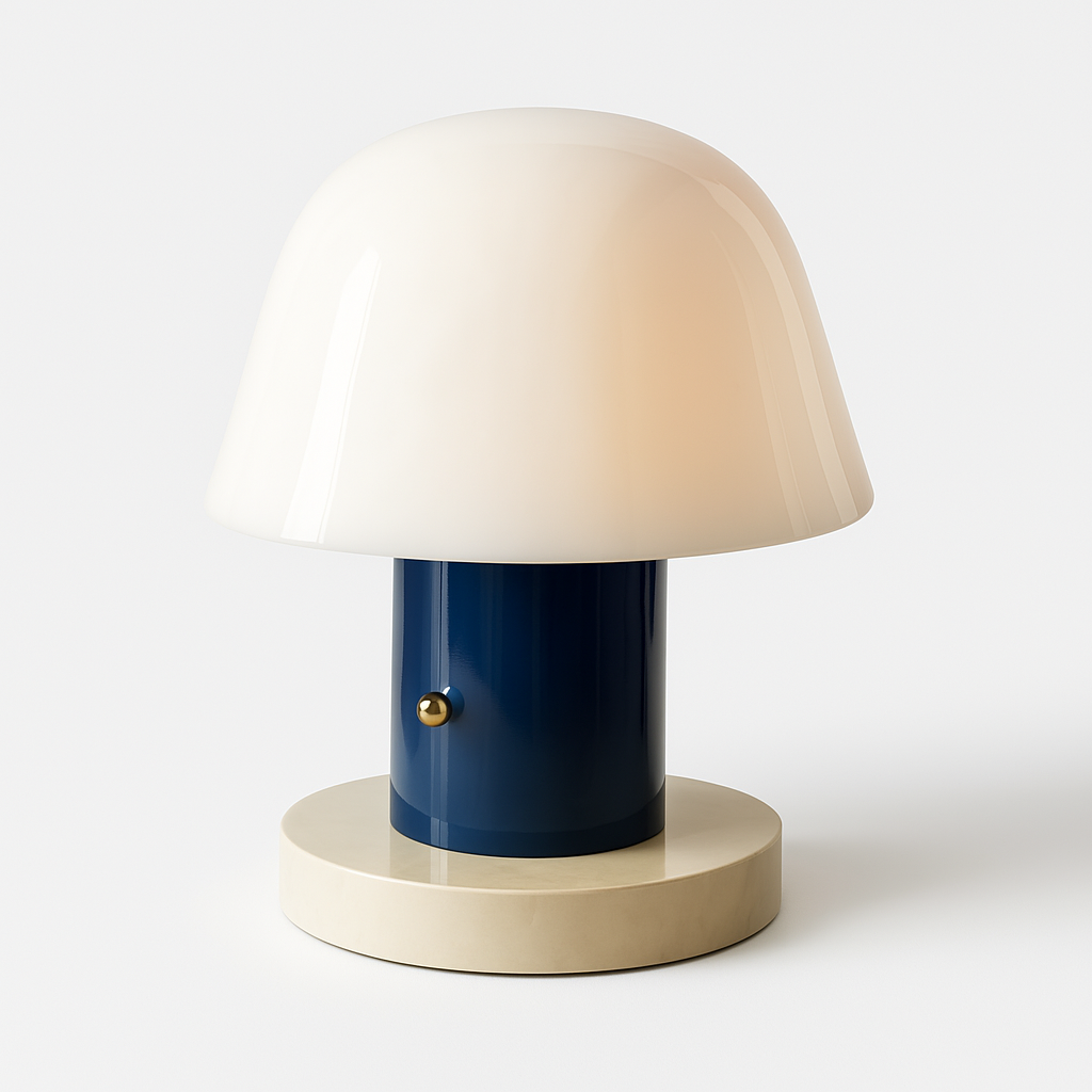 Luminária de Mesa Moderna Minimalista Infantil Metal Vidro LED Iggly - ABAZZUR™