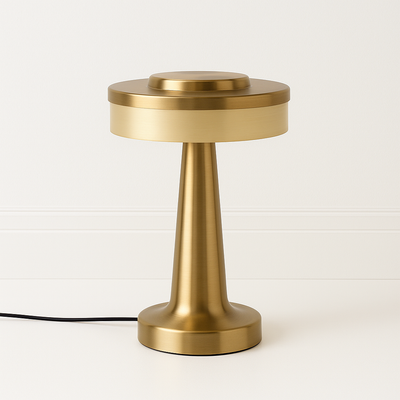 Luminária de Mesa Moderna Recarregável Dimerizável Metal LED Rem