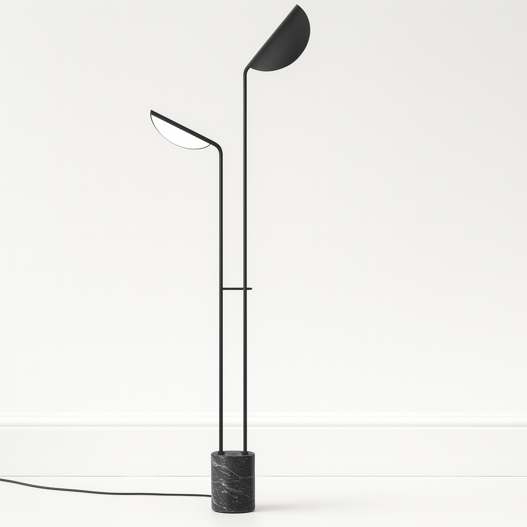 Luminária de Piso Coluna Moderna LED Metal Fulgora - ABAZZUR™