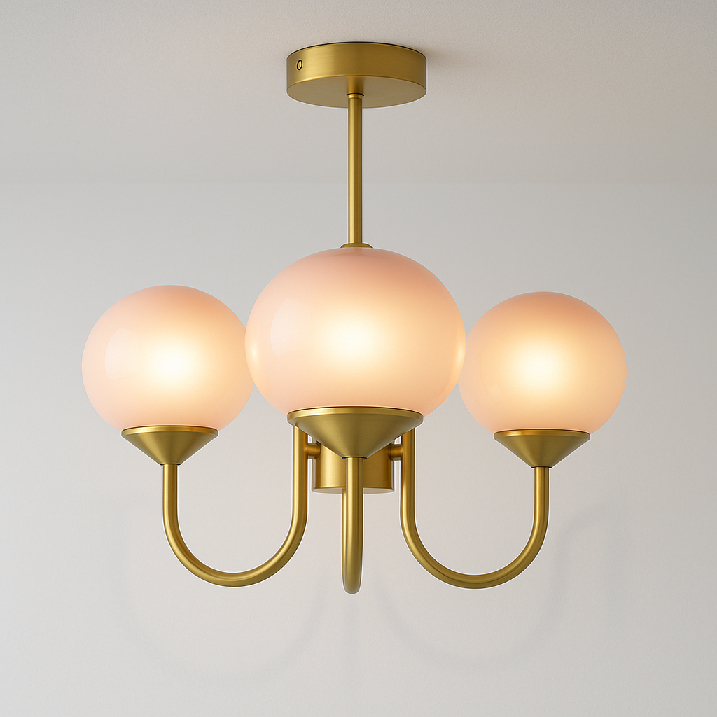 Luminária Pendente Moderna Minimalista Metal Vidro Brillance - ABAZZUR™