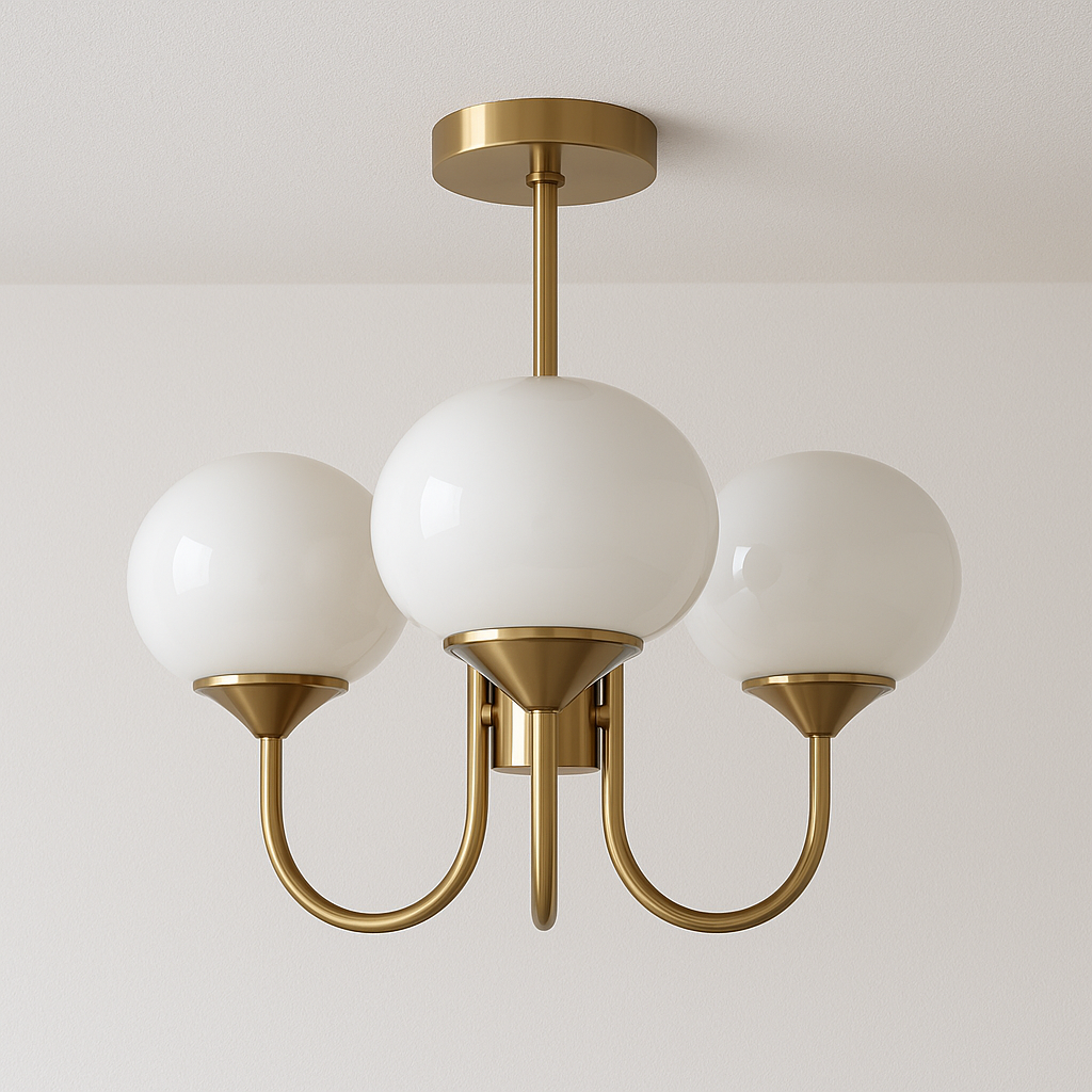 Luminária Pendente Moderna Minimalista Metal Vidro Brillance - ABAZZUR™