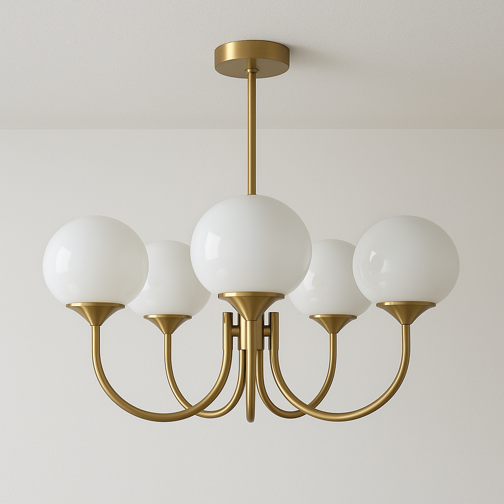 Luminária Pendente Moderna Minimalista Metal Vidro Brillance - ABAZZUR™