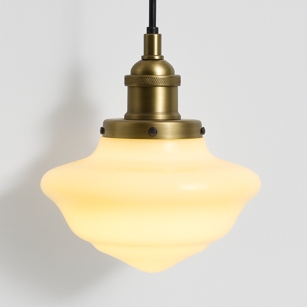 Luminária Pendente Moderna Minimalista Vidro Metal Aube - ABAZZUR™