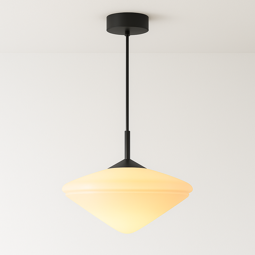 Luminária Pendente Moderna Minimalista Vidro Rayon - ABAZZUR™