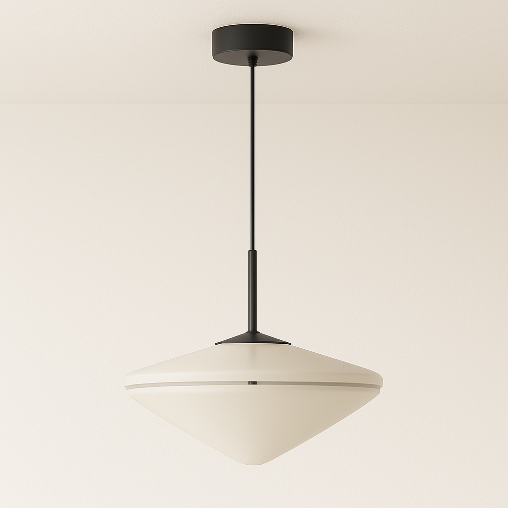 Luminária Pendente Moderna Minimalista Vidro Rayon - ABAZZUR™