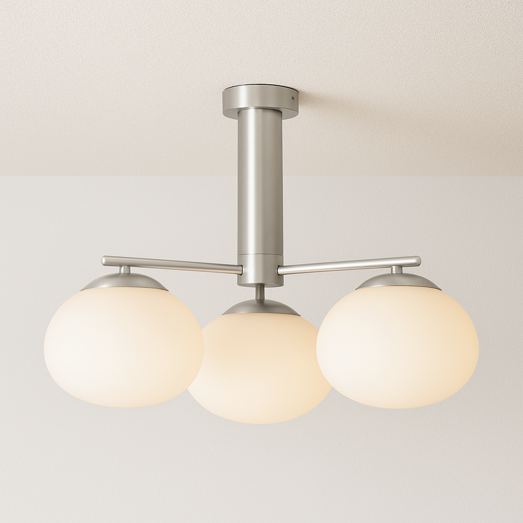 Luminária Plafon Moderna Minimalista Metal Vidro Oria - ABAZZUR™