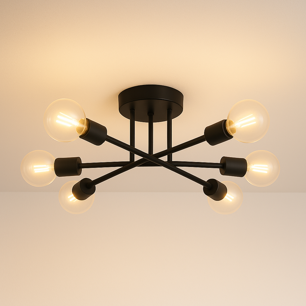 Luminária Plafon Sobrepor Moderno Minimalista Metal Sputnik Enna - ABAZZUR™